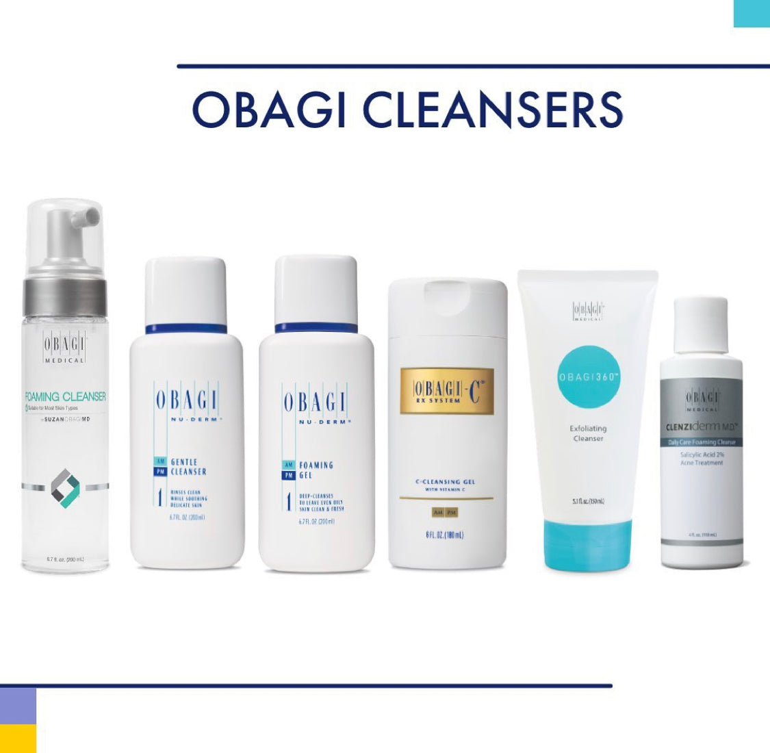 Obagi Cleanser Line Up